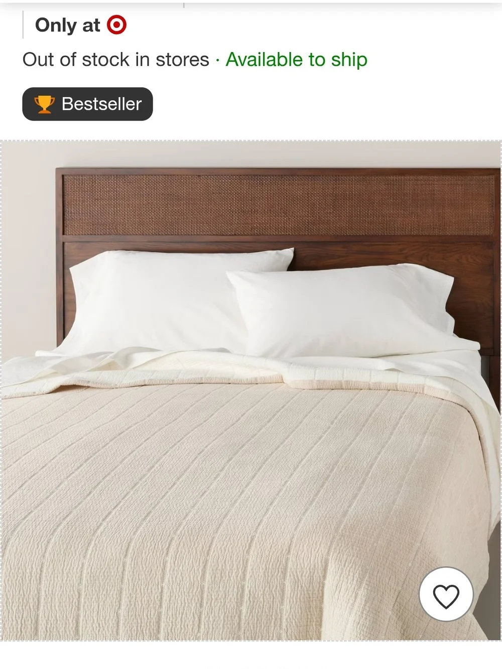 King Textured Grid Coverlet Quilt -  Neutral Beige By Hearth And Hand Magnolia